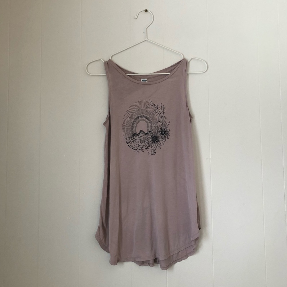 Flowy boho mountain tank